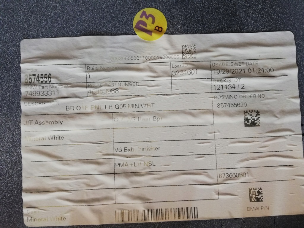 Bmw x5 g05 бампер задня mineralweiss в Україні