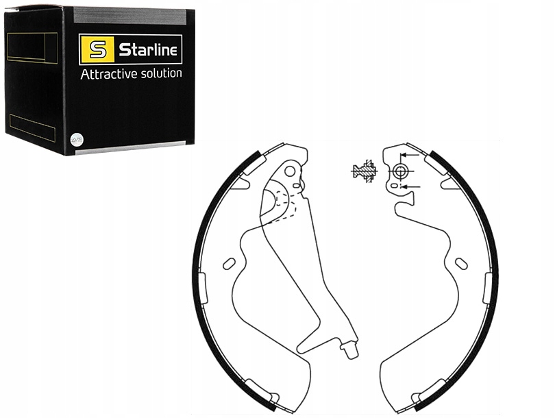 фото №1, Гальмівні колодки гальмівні набір hyundai h1 h-200 kpl starline