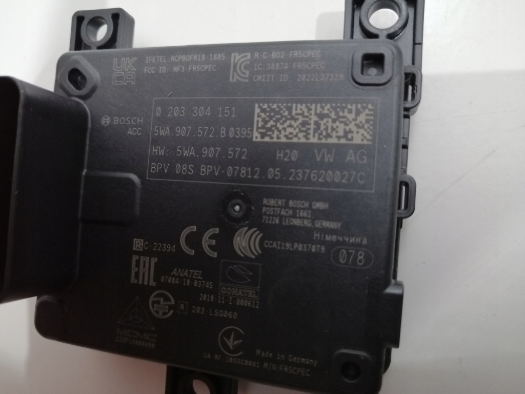 фото №6, Радар датчик поперечина руху 5wa907572b новий оригінал