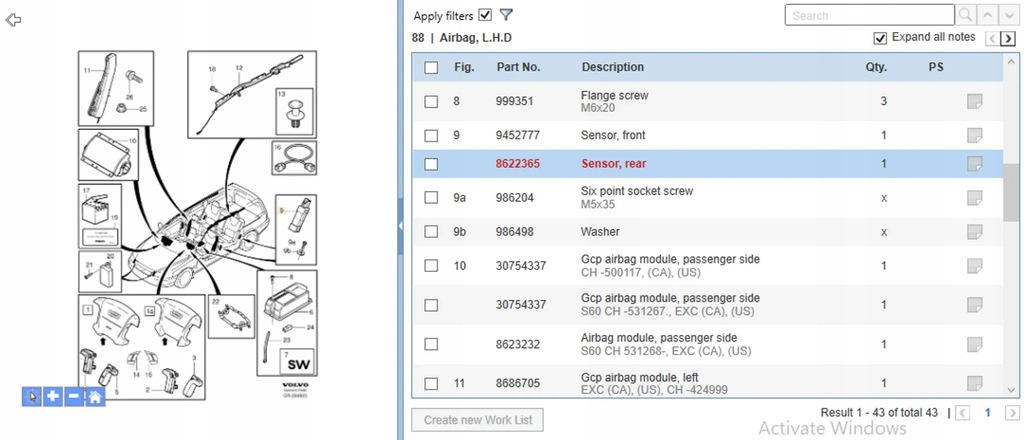 фото №7, Volvo s60 2001 датчики удару