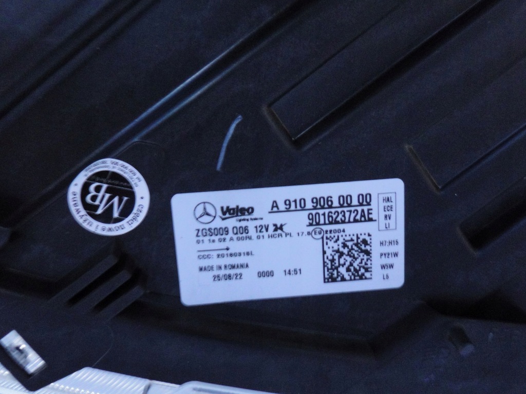 фото №15, Mercedes sprinter w910 910 w907 907 лампа левая обычная h7