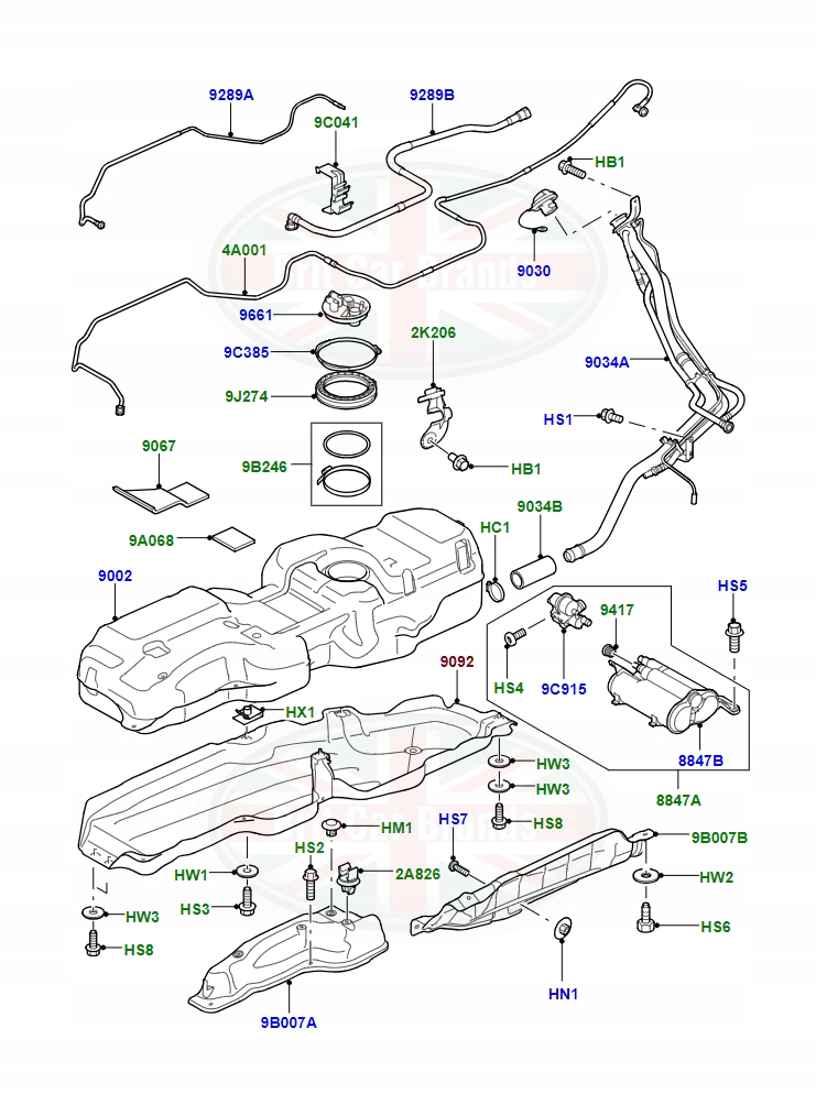 фото №3, Защита бака топлива land rover range rover sport l320 wfn500021