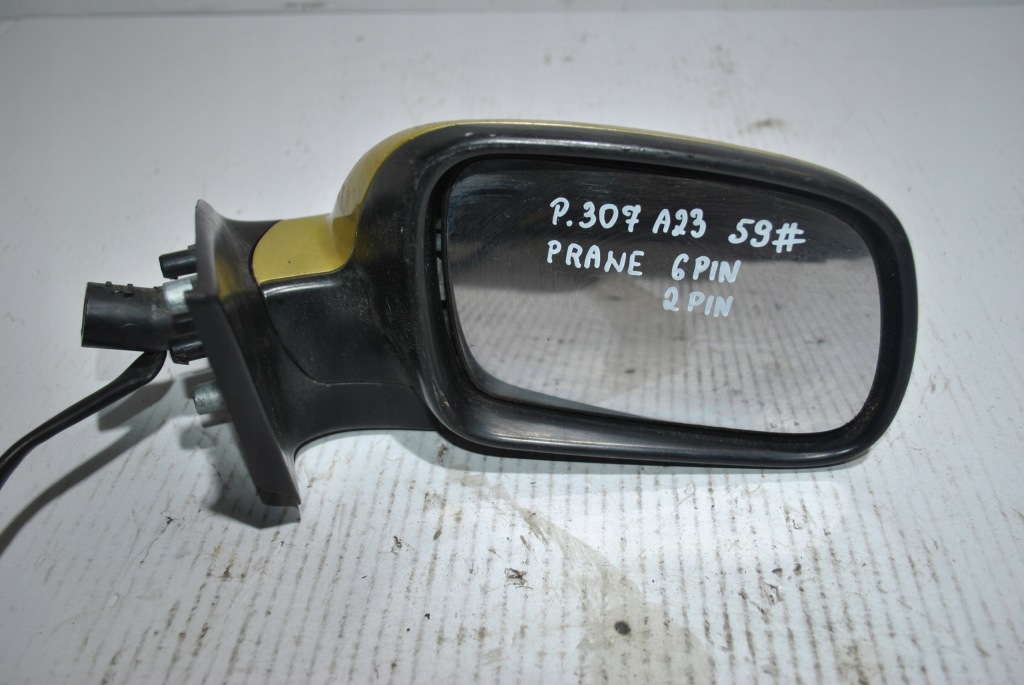 фото №1, Зеркало наружное peugeot 307 правое 6 pin 2 pin