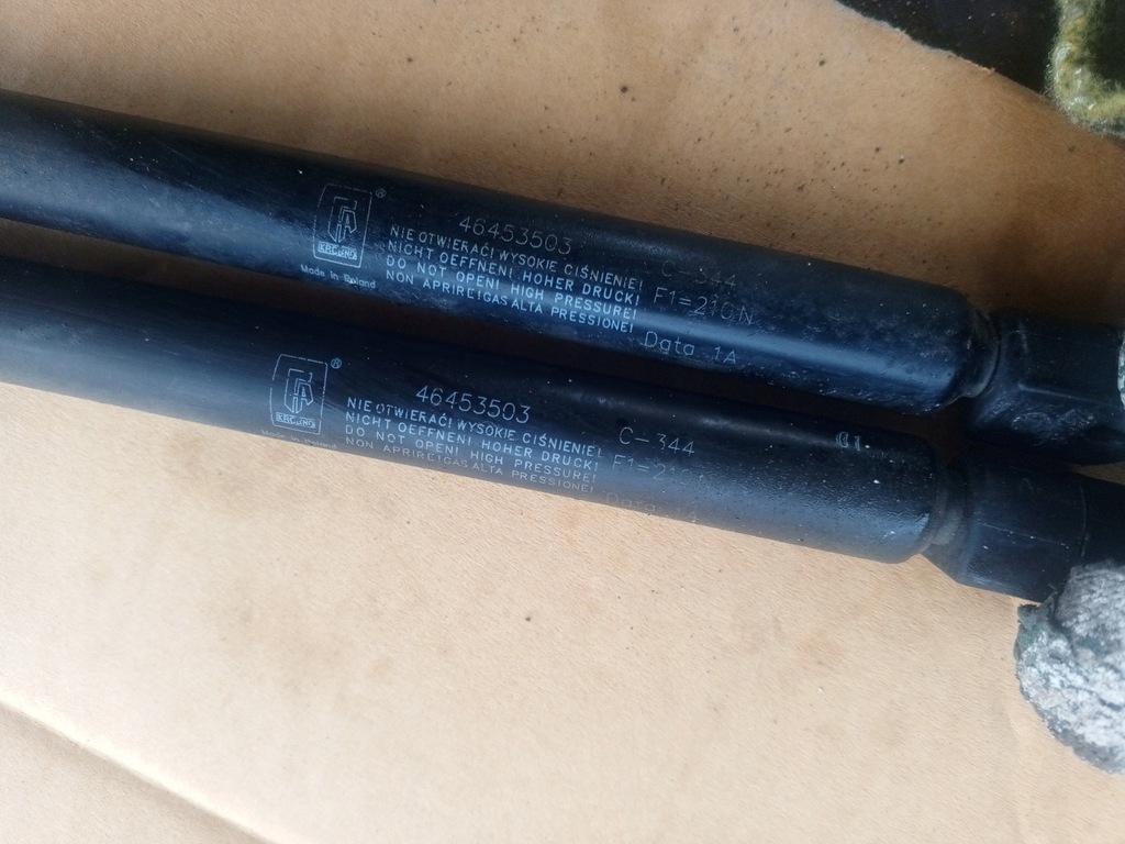 фото №11, 2x амортизаторы крышки 46453503 seicento cinquecento оригинал