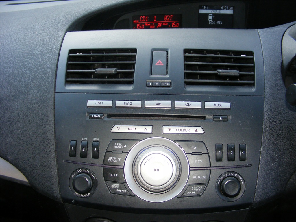 фото №1, Mazda 3 bl радіо cd mp3 6cd чейнджер 09-13 4k