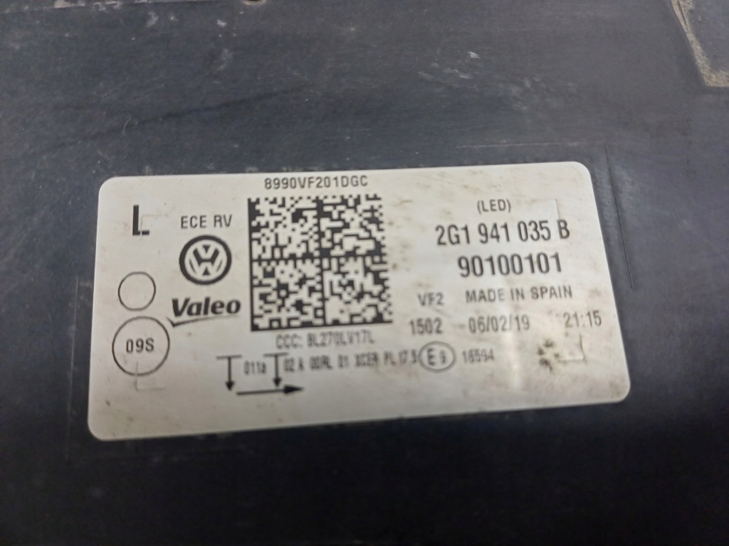 фото №14, Лампа левый перед vw polo 6 vi 2g 2g1 full led 17- europa