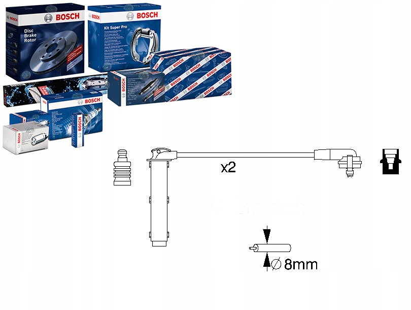 фото №1, Провода зажигания bosch zef1253 b833 dkb269