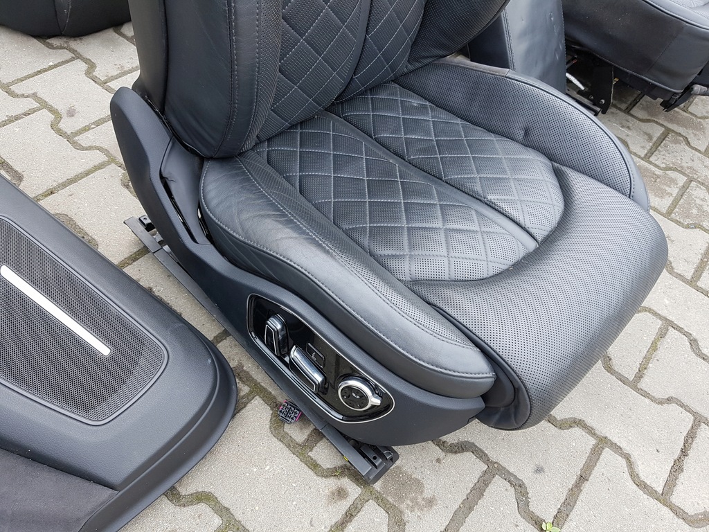 фото №7, Audi a8 d4 4h 09-13r сиденья кожаный заднее сиденье europa