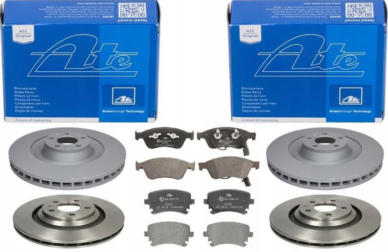 фото №1, Ate тормозные диски+ тормозные колодки перед+ задняя audi s6 c6 385+330mm