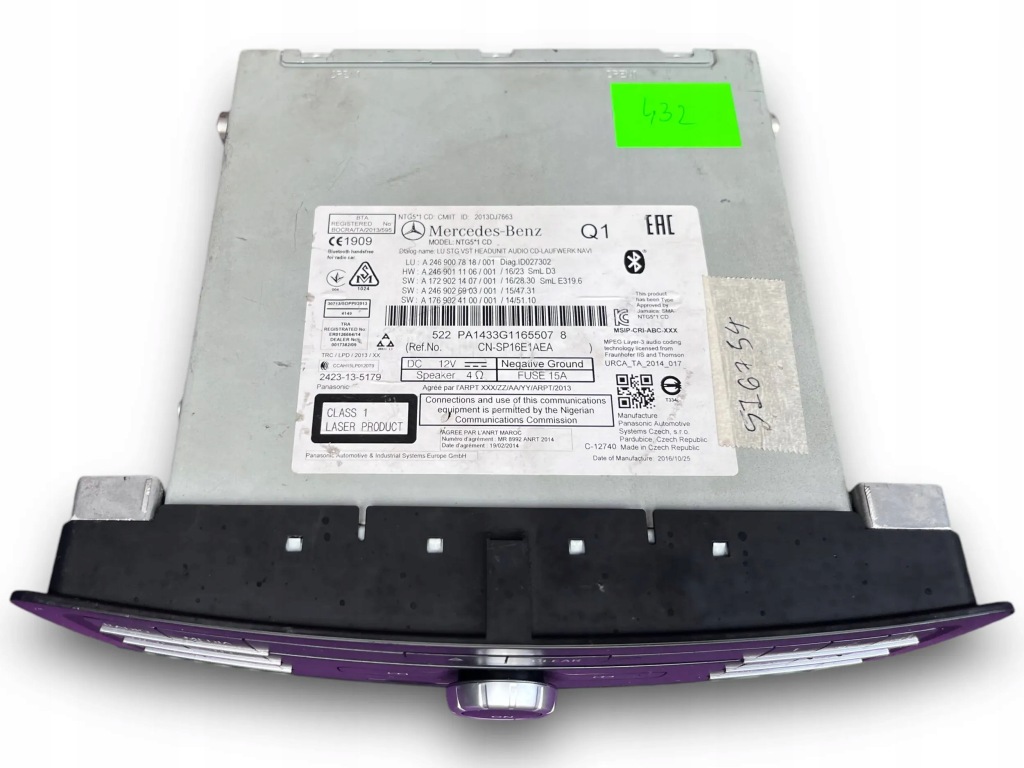 фото №6, Mercedes w246 радіо navi 2469007818 #432 m