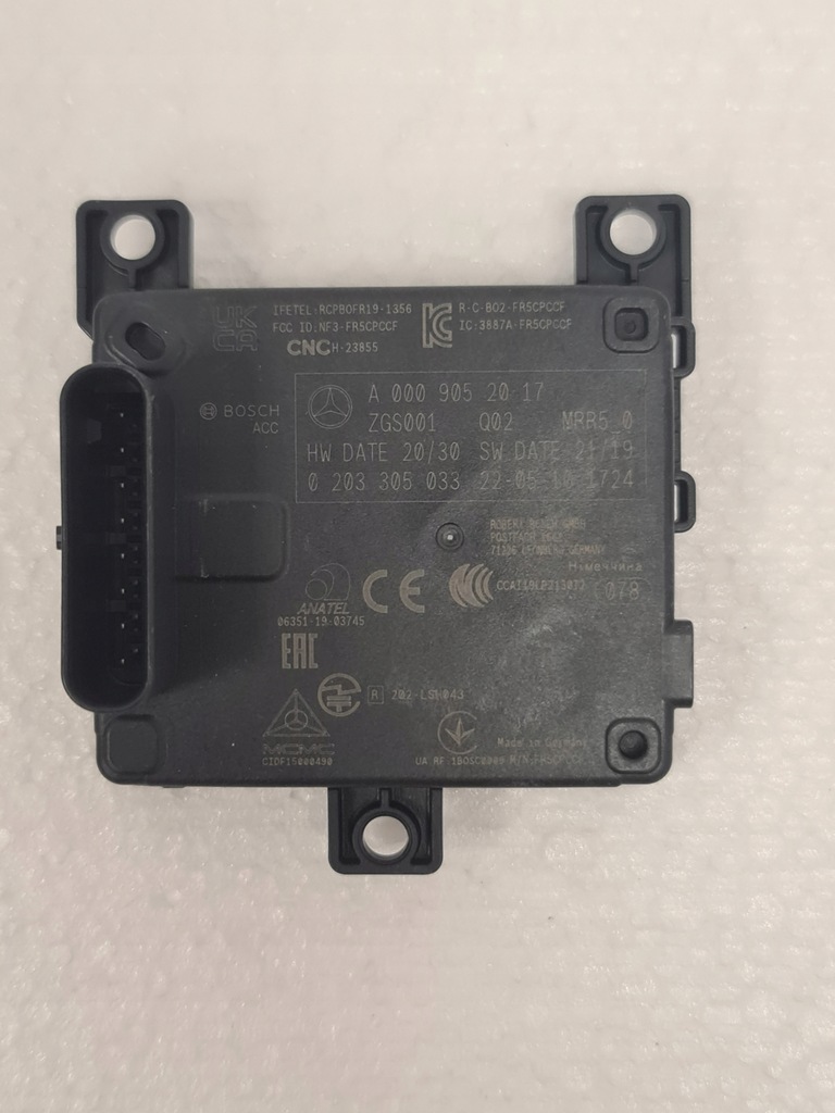 фото №1, Радар distronic mercedes a0009052017 w223 w295