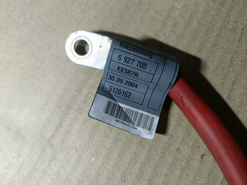 Bmw e60/e61 шланг акумулятор плюсовий + 6927705 – оригінал bmw Зі Шроту