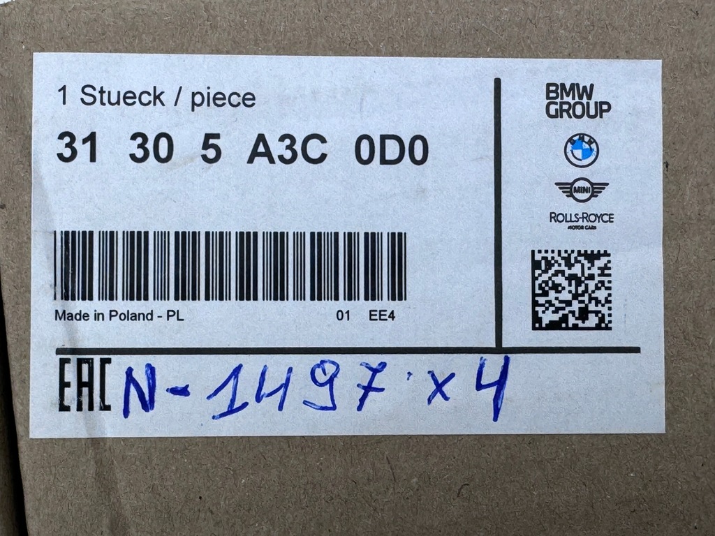 фото №9, Bmw f20 f30 разъём амортизатора перед 31305a3c0d0 nowe