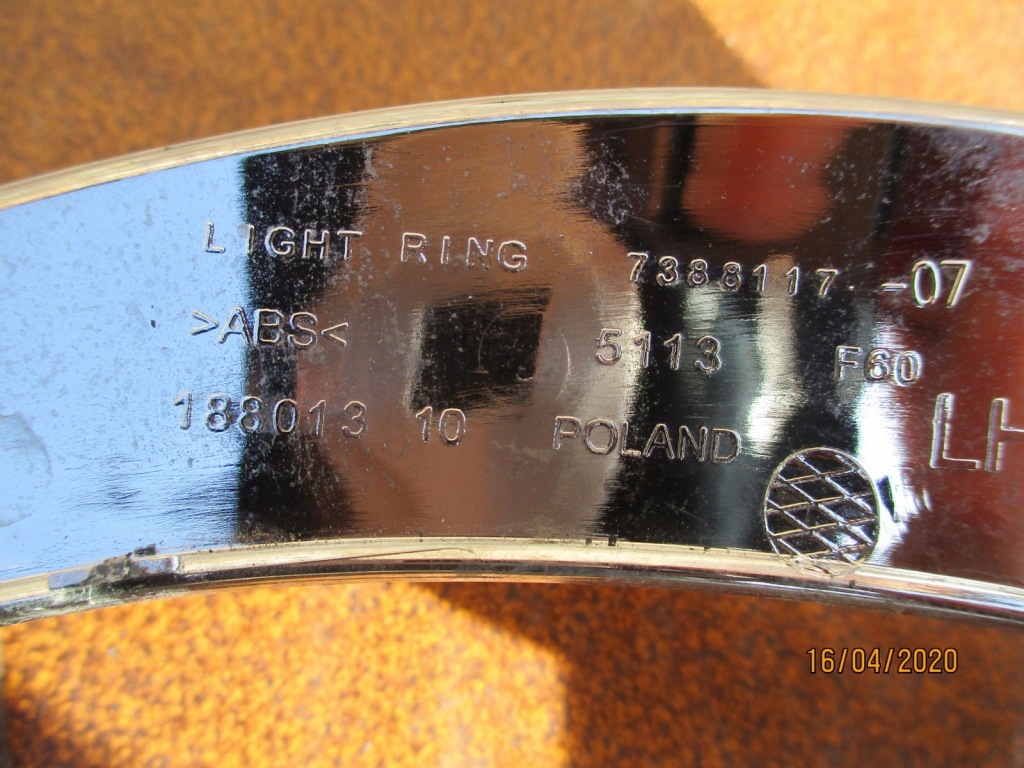 Mini f60 countryman хром рамка правая левая лампа с Разборки