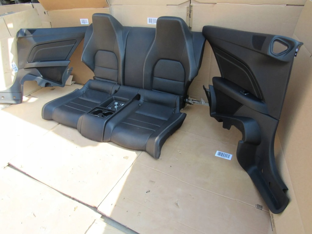 Mercedes e c207 w207 207 coupe сидіння заднє сидіння обшивки шкіра комплект Оригінал