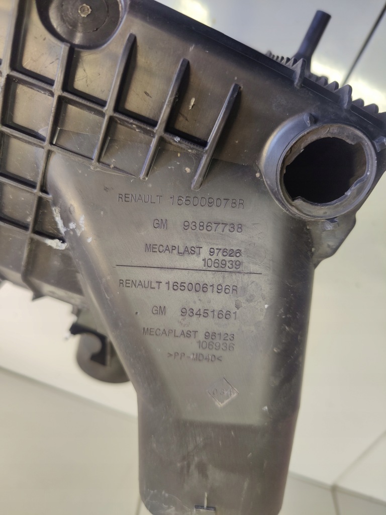 фото №5, Renault trafic iii 1.6dci корпус фильтра воздуха 165009078r 93450753