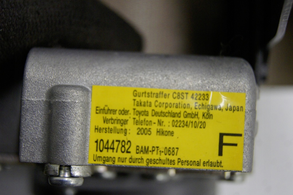 фото №11, Pas ремни безопасности левый + правый lexus is ii uk 250