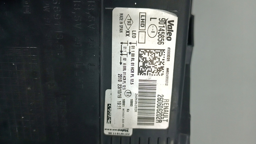 фото №13, Renault megane iv лампа левая перед 260606202r