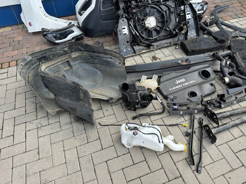 фото №8, Jeep compass trailhawk kompletny перед капот бампер лампи pas передній