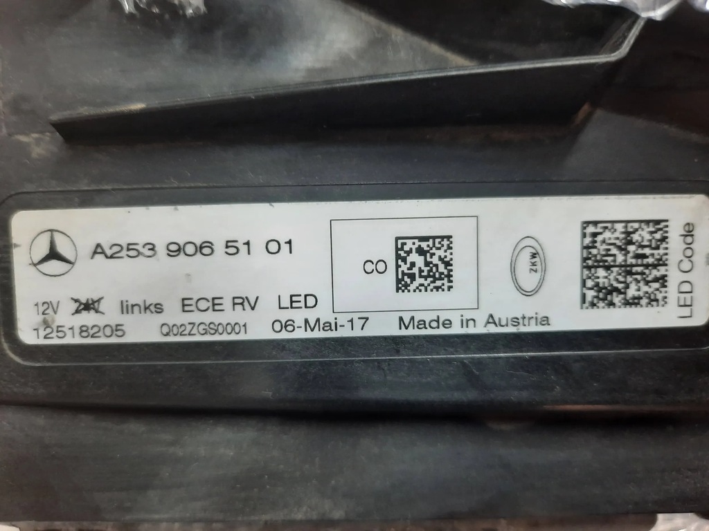фото №10, Ліва лампа mercedes glc w253 253 led high performance комплектна a2539065101