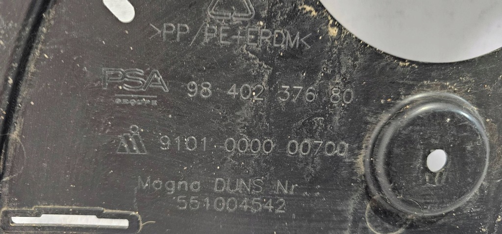 фото №14, Защита плита pod бампер передний перед opel astra l vi 22- 9840237680