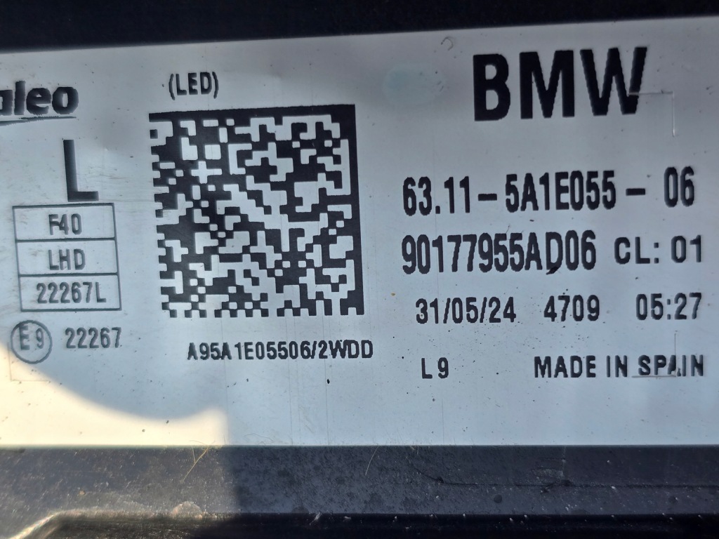 фото №7, Bmw 1 f40 full led лампа передняя