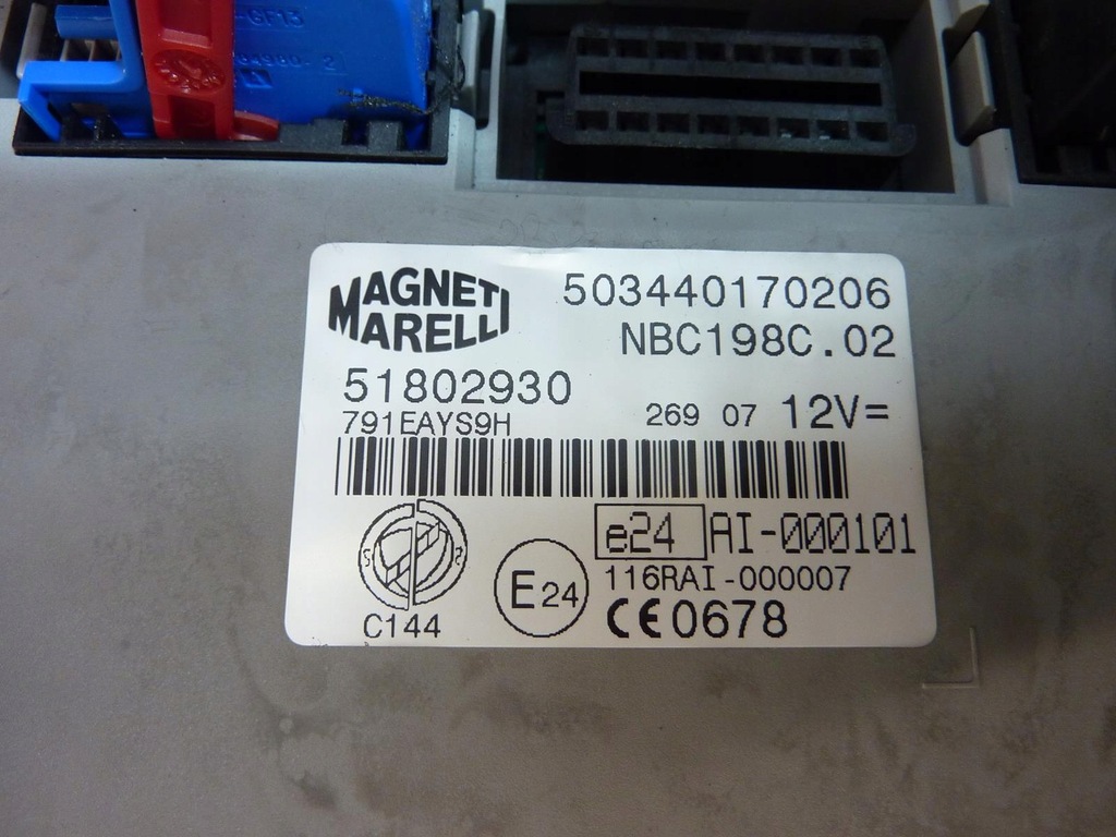 фото №6, Бортовий комп'ютер замок запалювання bsi 51805022 0261201688 fiat bravo 2 1.4 t-jet 07-14