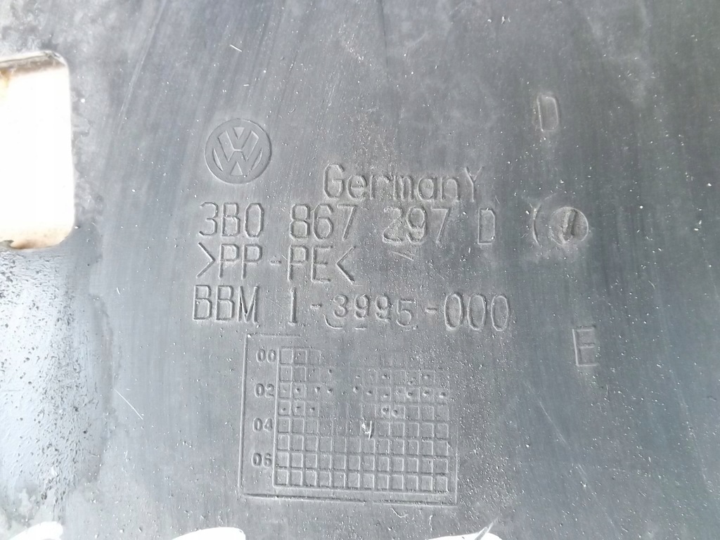 фото №7, Vw passat b5 fl lift захист обшивка стійка b ліва сторона 3b0867297d