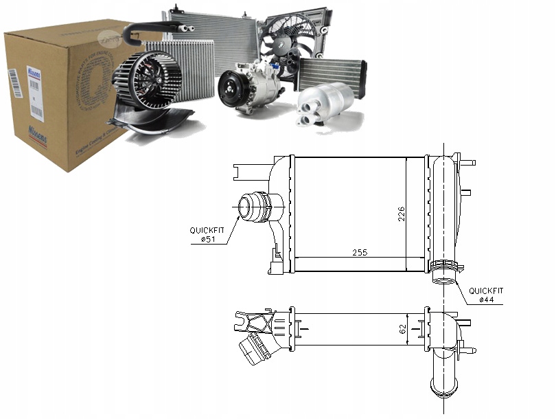 фото №1, Nissens інтеркулер dacia dokker 1.2 tce