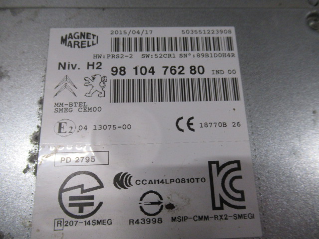 фото №5, Peugeot 308 t9 радио навигация 9810476280