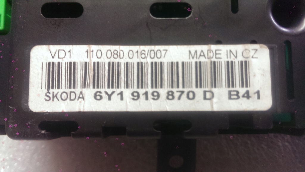 фото №5, Счетчик приборы skoda fabia дизель 6y1919870d