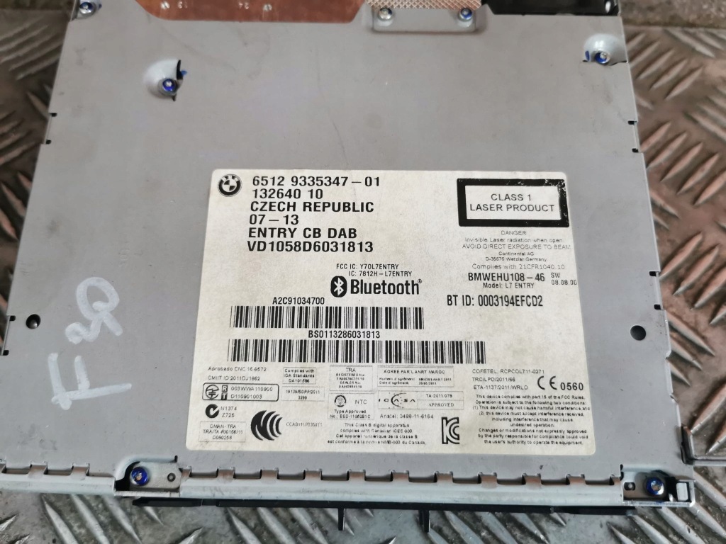 фото №2, Bmw 1 f21 f20 f30 радио cd 9335347-01