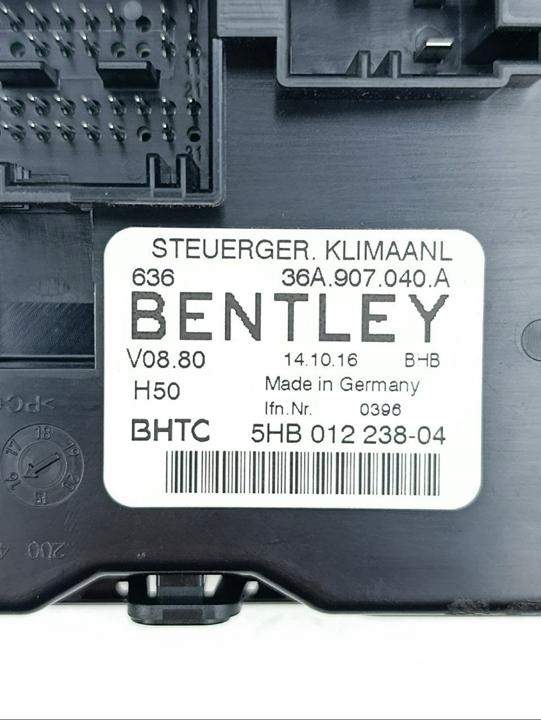 Блок управления, кондиционер bentley bentayga 2017 36a907040a Цена