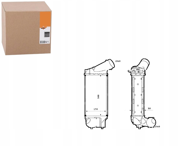 Nrf 30195 радіатор повітря наддувний Зі Шроту