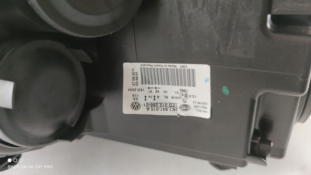 фото №11, Vw caddy 2k1 фара лівий лампа ліва