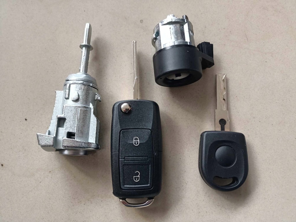 фото №12, Набор замки замок вкладка дверь замок зажигания ключ pilot vw golf iv 4 bora