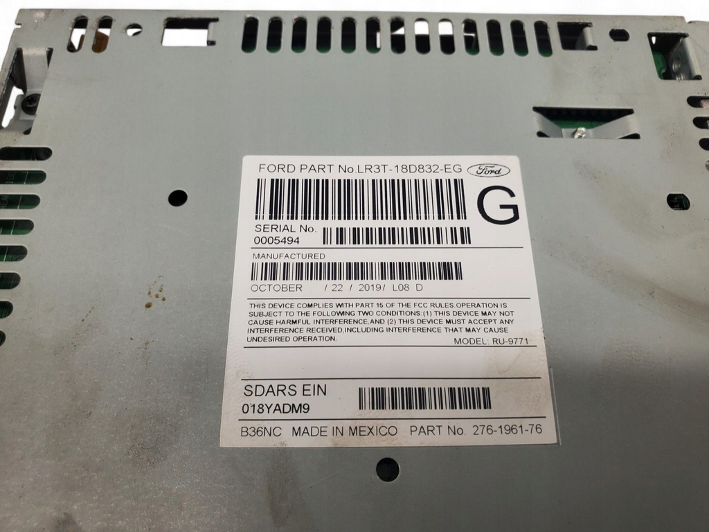 фото №6, Ford mustang vi lr3t18d832eg панель / радиопроигрыватель cd/dvd/gps