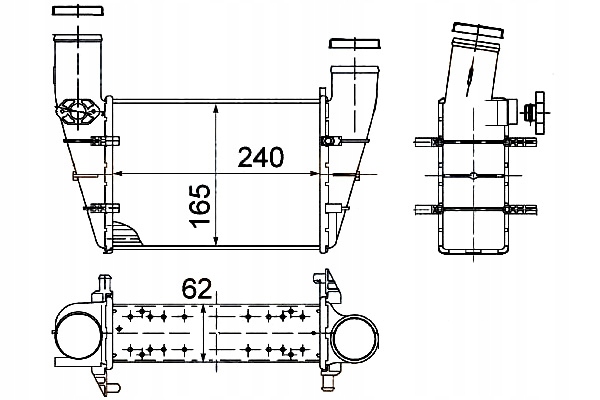 Купити Hella інтеркулер vw a4 passat 1,9tdi 95- hella