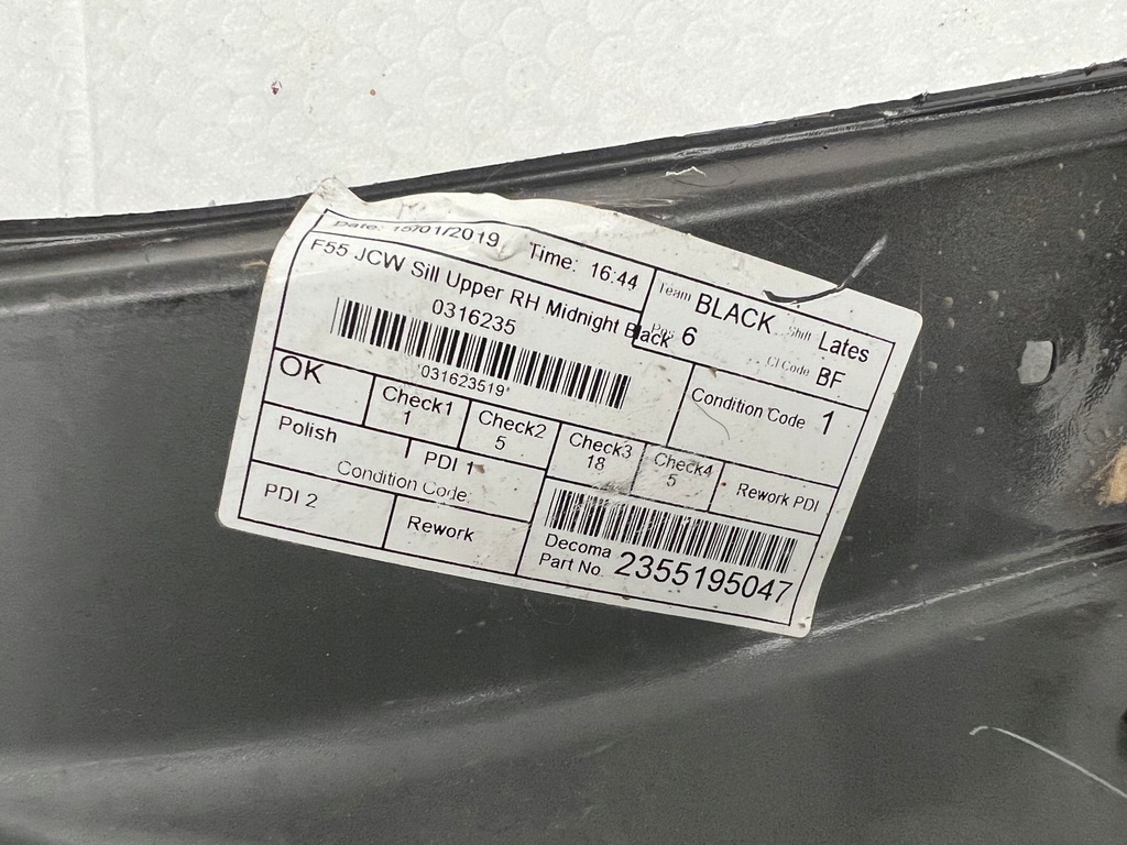 фото №5, Порог молдинг порог правый mini cooper f55 jcw