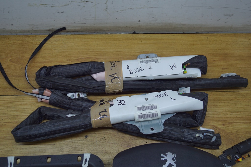 фото №6, Kpl подушка безопасности подушка датчик шторки безопасности peugeot 3008