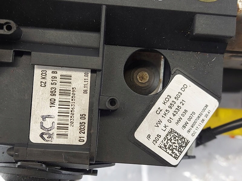 фото №12, Перемикач комбінований замок запалювання датчик kąta повороту vw jetta v mk5 1k