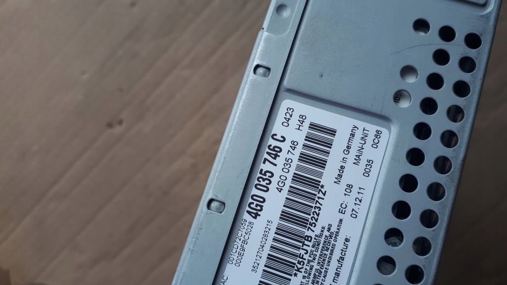 фото №9, A6 c7 4g считыватель блок mmi 3g 4g0035746c a7