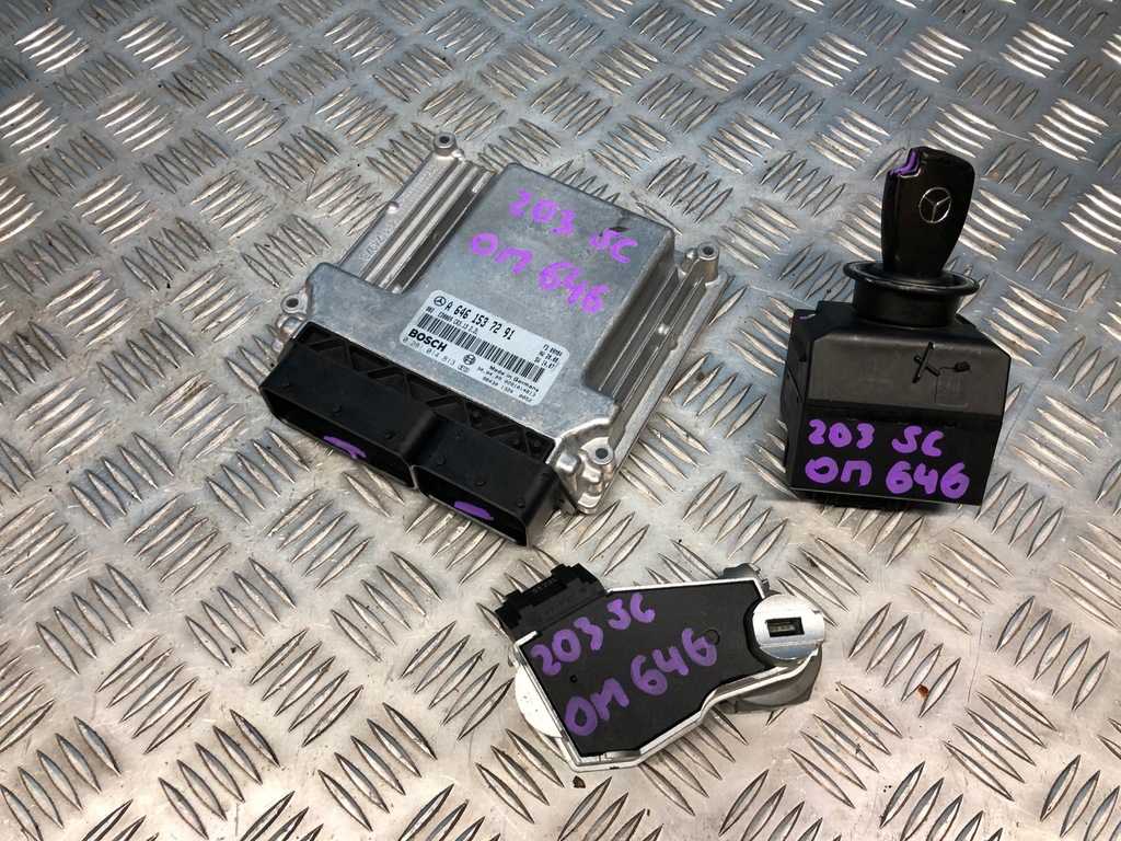 фото №1, Mercedes w203 sport coupe 2,2 cdi модуль блок управления двигателя набор стартовый