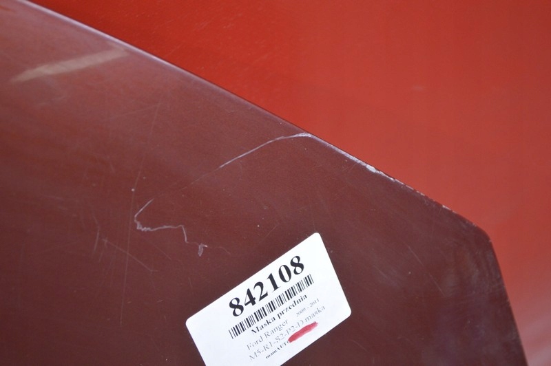 фото №11, Капот крышка двигателя bordowa ford ranger 3 iii lift 09-11