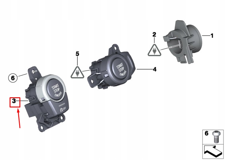 фото №1, Кнопка запалювання кнопка старт/стоп bmw x4 f26 61319291694