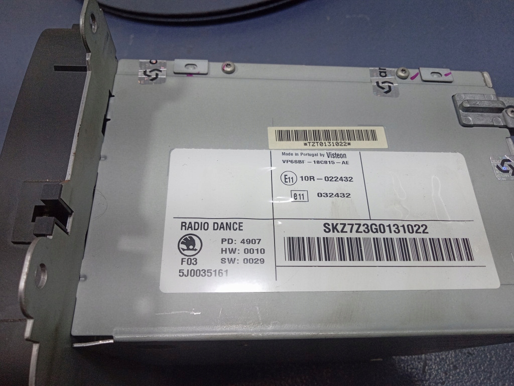 фото №6, Skoda fabia ii 5j радио cd заводской oem dance 5j0035161