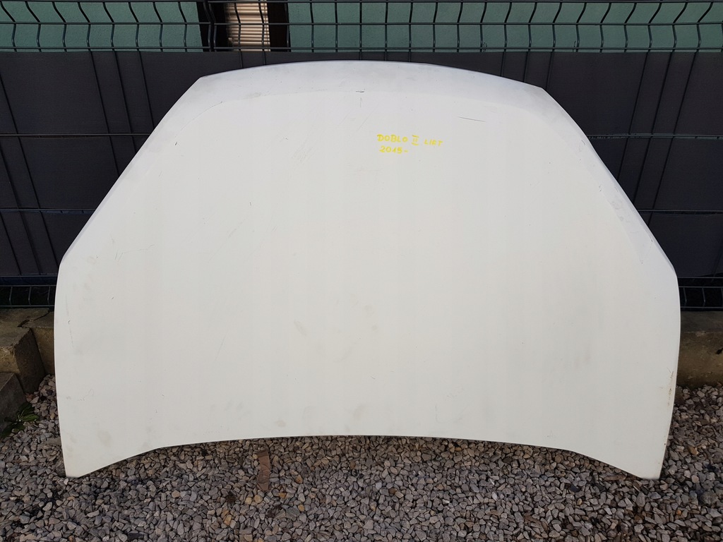 фото №1, 2 fiat doblo ii lift 2015- капот кришка двигуна білий