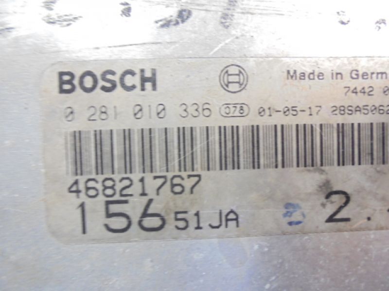 фото №5, Alfa romeo 156 бортовой компьютер 46821767 2,4jtd 0281010336