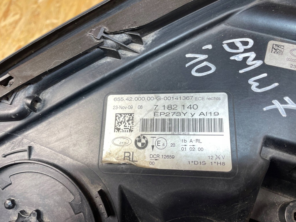 фото №14, Фара лампа перед передня права ксенон bmw 7 f01 f02 7182140 7237647 uk