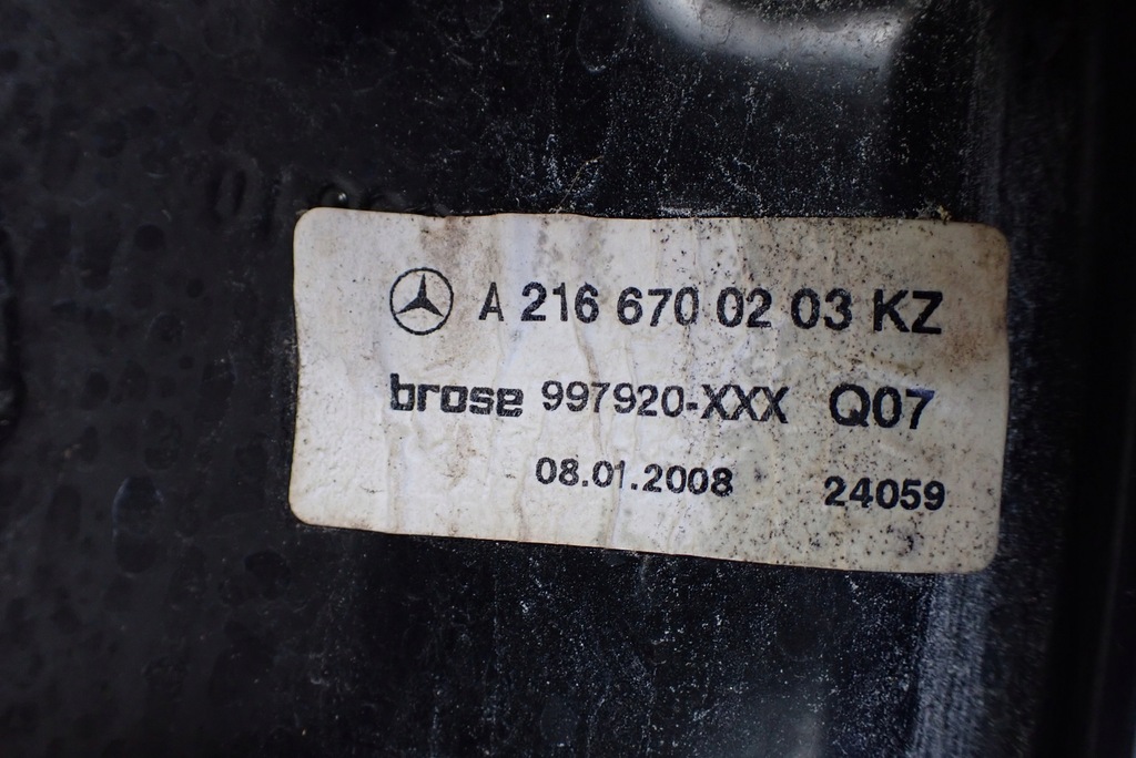 фото №9, Cl w216 підйомник скло задня правий a2166700203